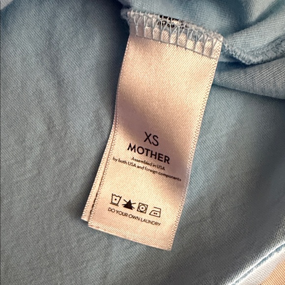 MOTHER Soft Blue Crewneck Tee - Picture 5 of 11
